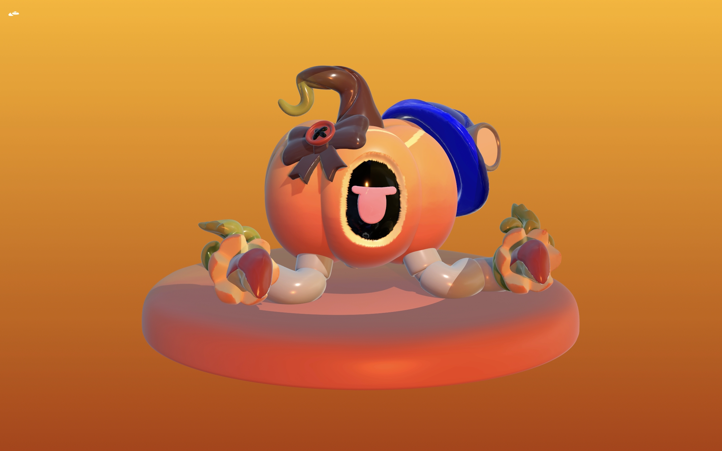 Pumpkin Nori from murder drones, midnight mischef edition