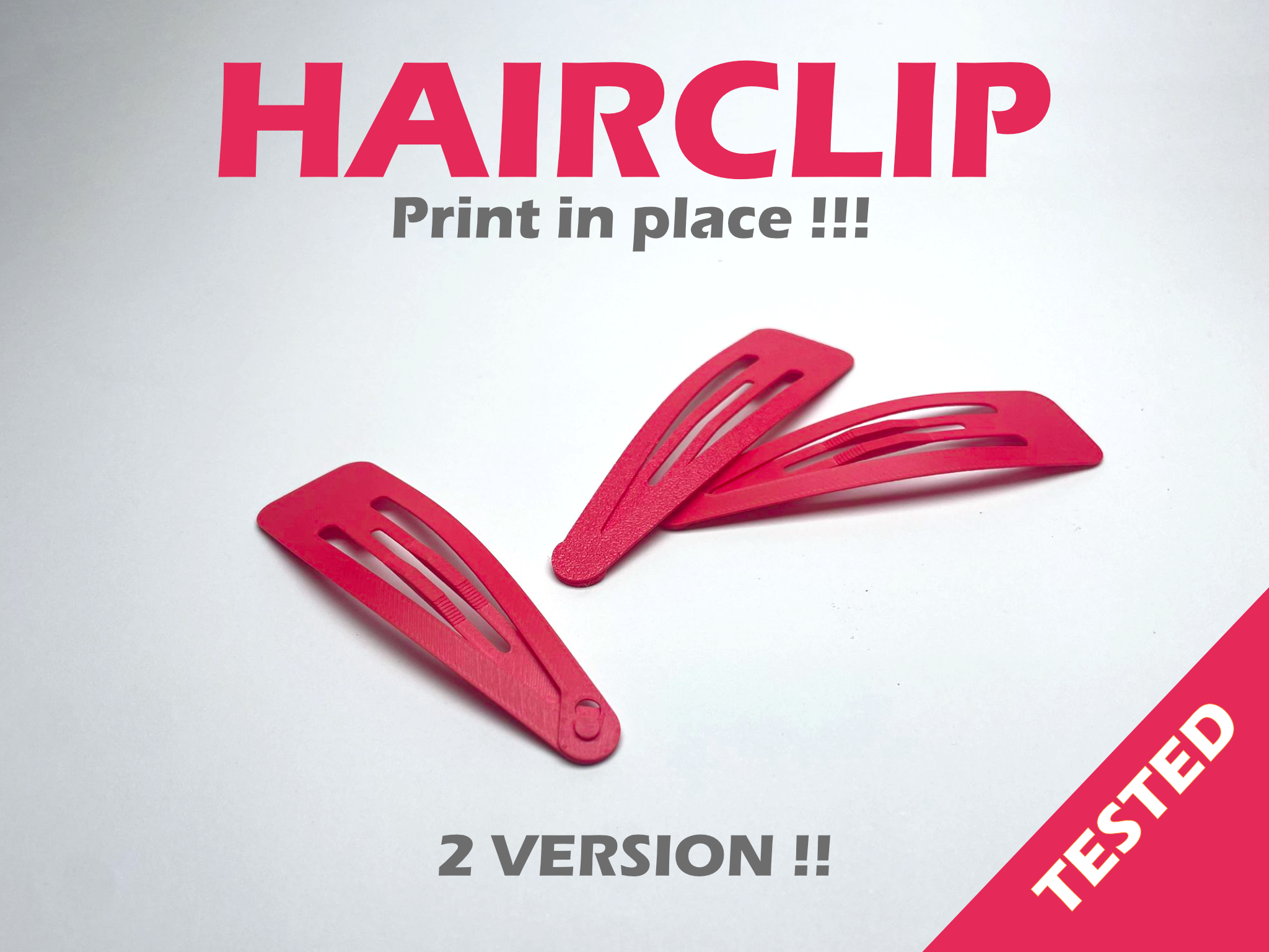 HAIRCLIP - SNAP HAIR CLIP -(Tested)