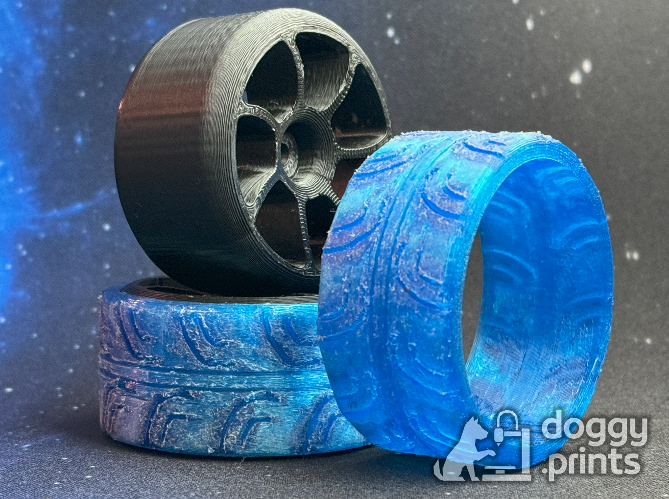 RC Car Onroad TPU Semi Slick Tires - Compatible with my Custom Wheels (12 mm Hex)