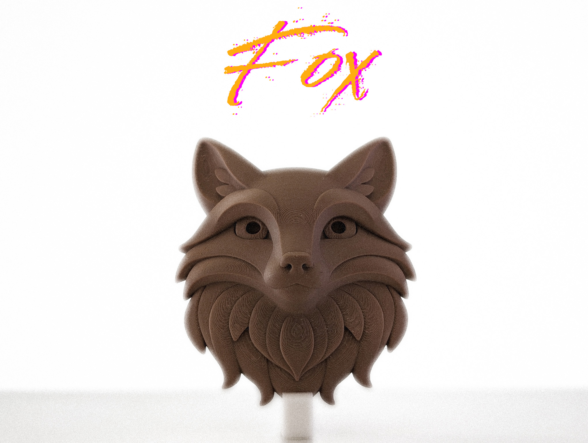 Fox Head – Ready-to-Hang Wall Sculpture