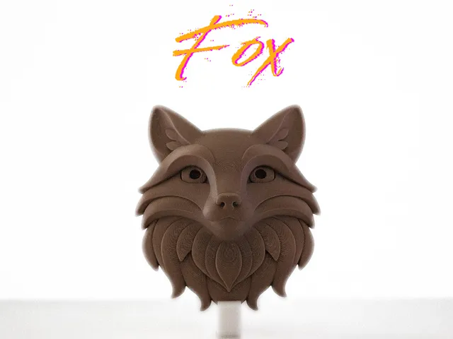 Fox Head – Ready-to-Hang Wall Sculpture