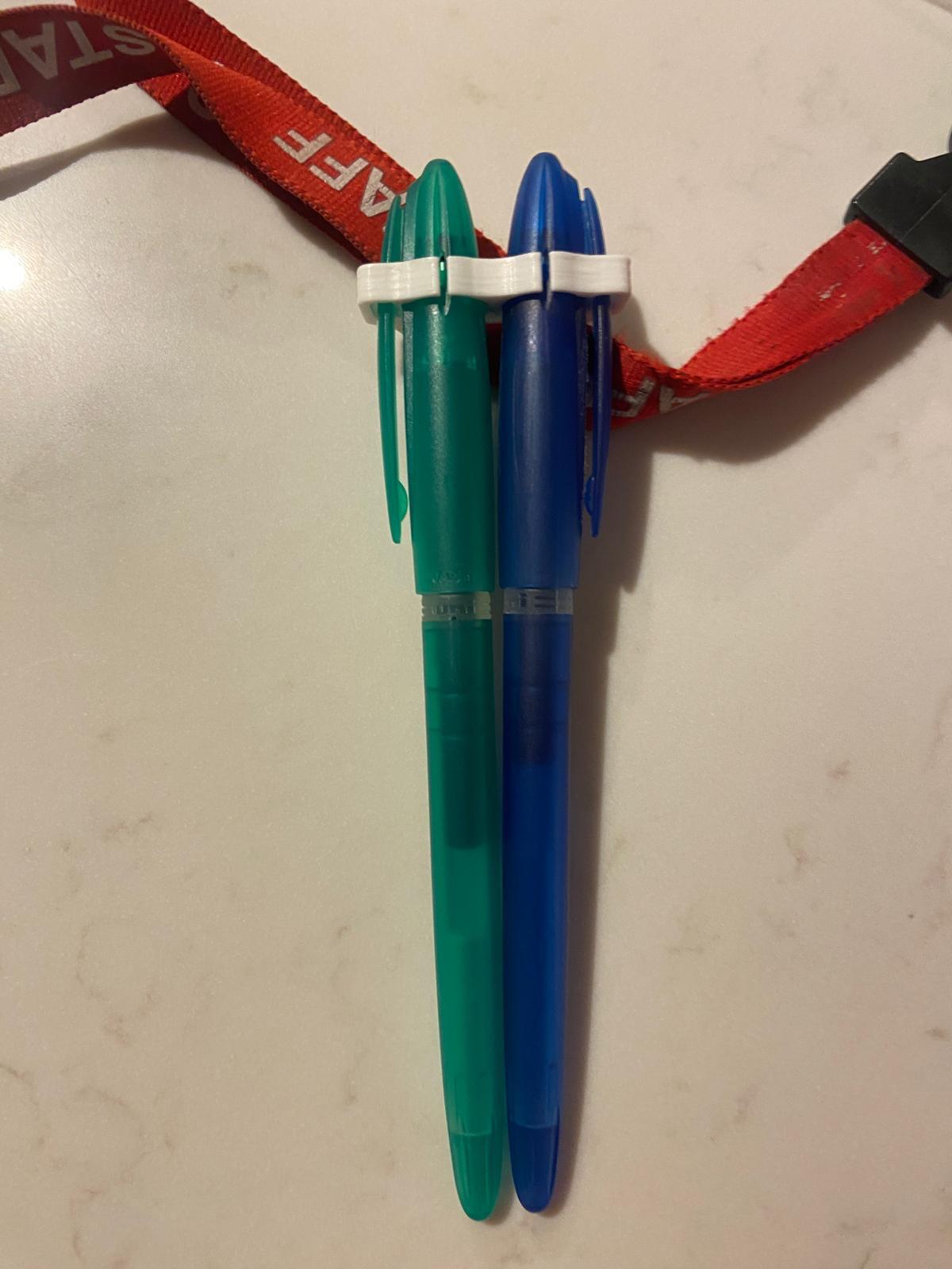 Lanyard pen holder