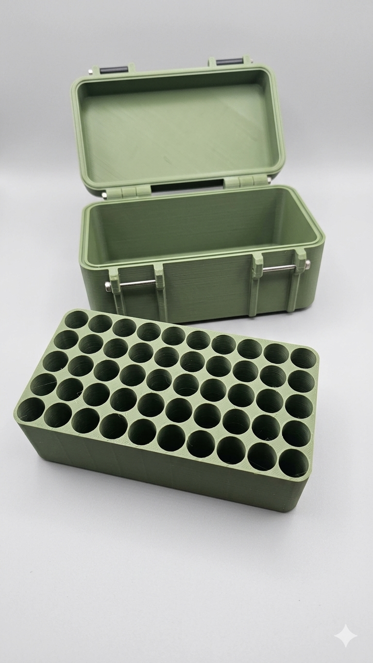 22-250 & 450 Bush master 50 round ammo storage box