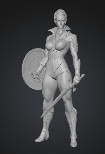Golden Valkyrie Warrior