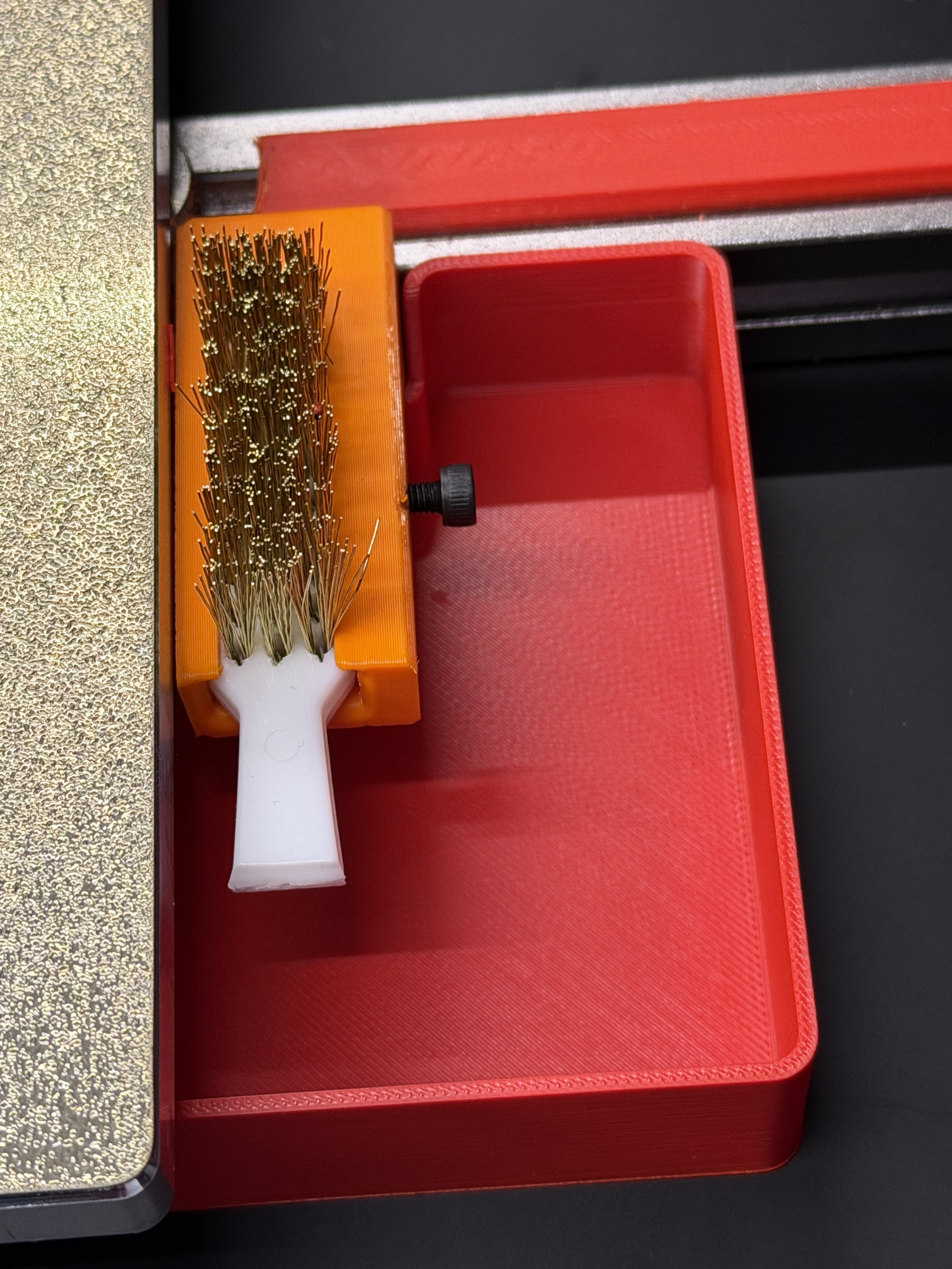 Voron 2.4 Nozzle Brush Mount with Klipper Clean Macro (Vibe Coded) — thumbnail 3