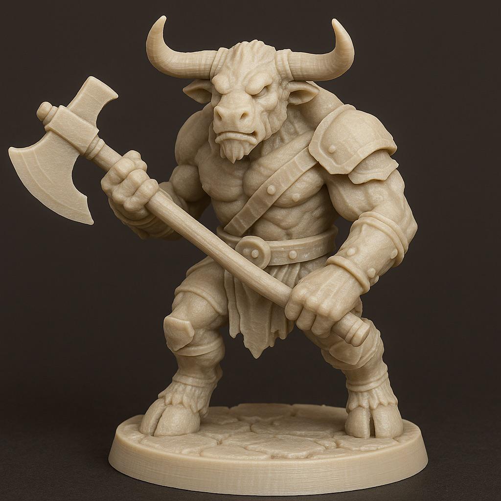 Tabletop Minotaurus mit Streitaxt