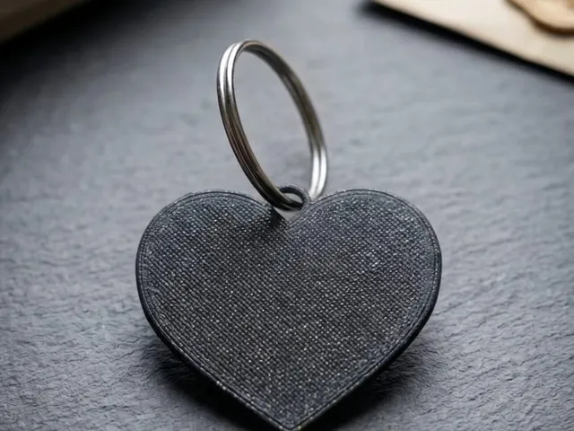 Heart Keyring- 3 minute print!