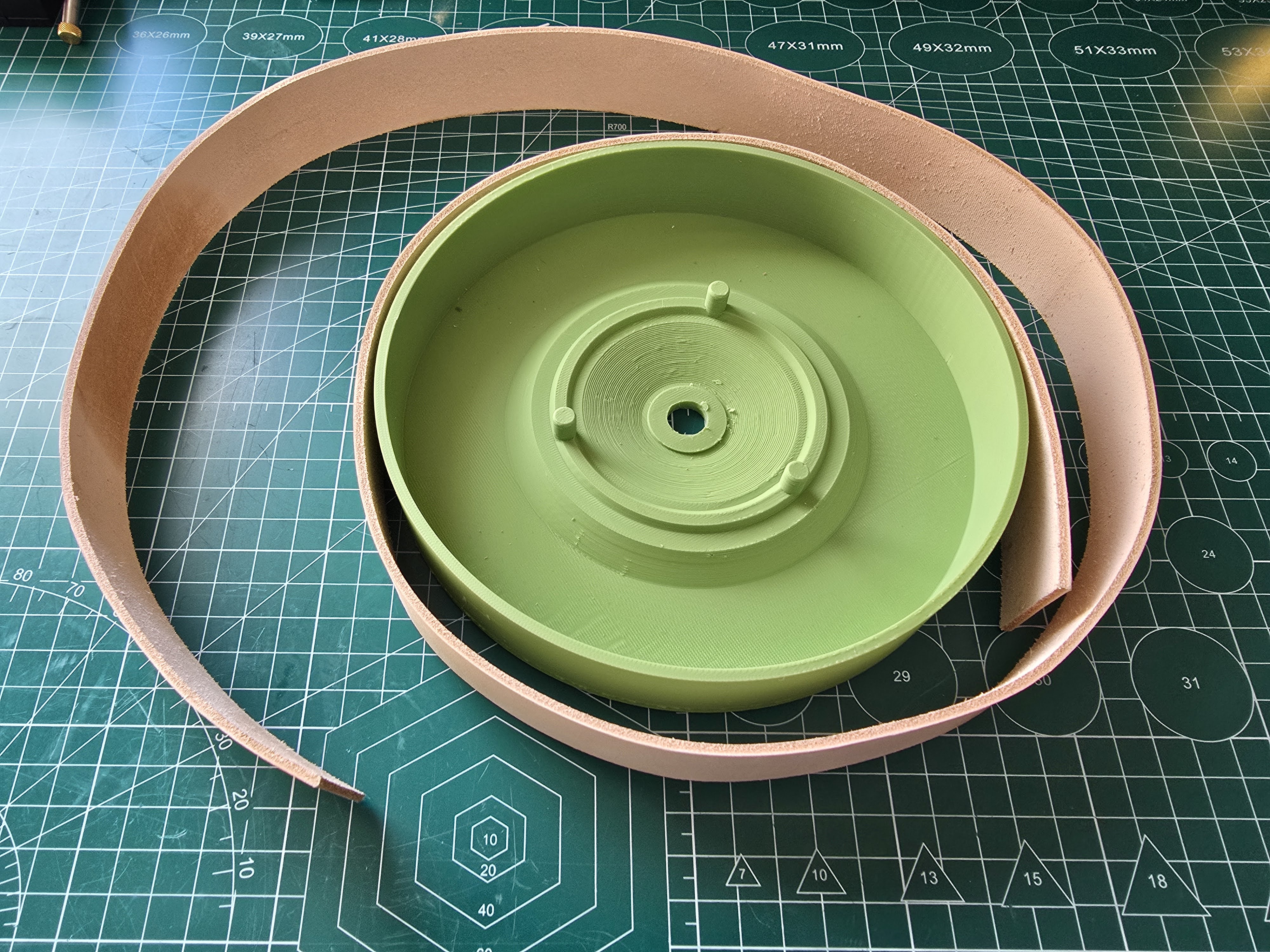 Leather Honing Wheel 180 mm for Record Power WG200 3D model