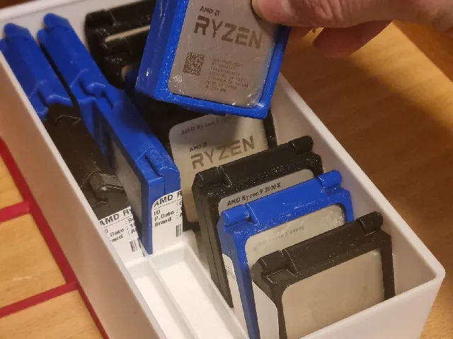 Gridfinity AM4 / AM5 CPU Storage Box