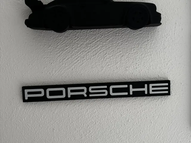 Porsche Logo Sign Wall Art & Desk Display