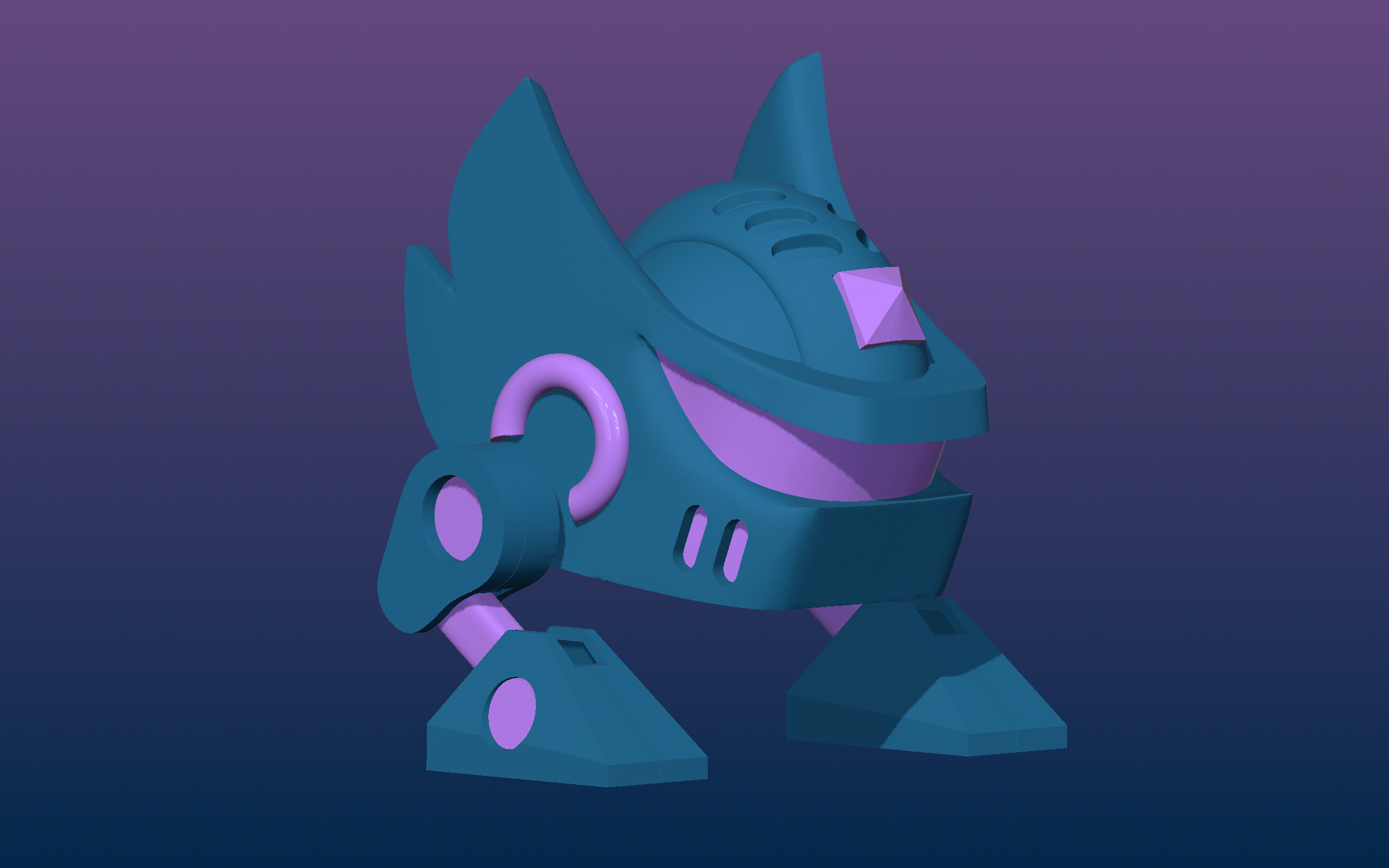 Robot number 24 from geometry dash