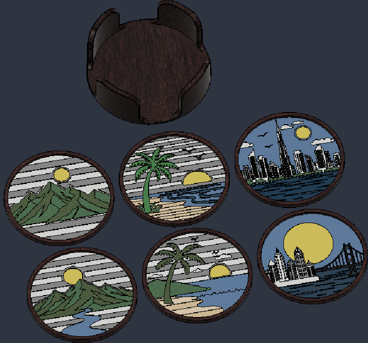 Fancy coasters
