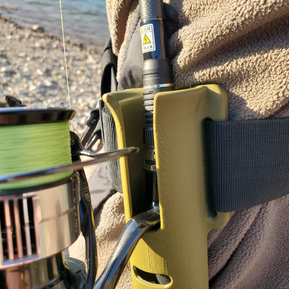 Fishing Rod Belt Holder by 3DMadeByLouis | Download STL model |  Printables.com