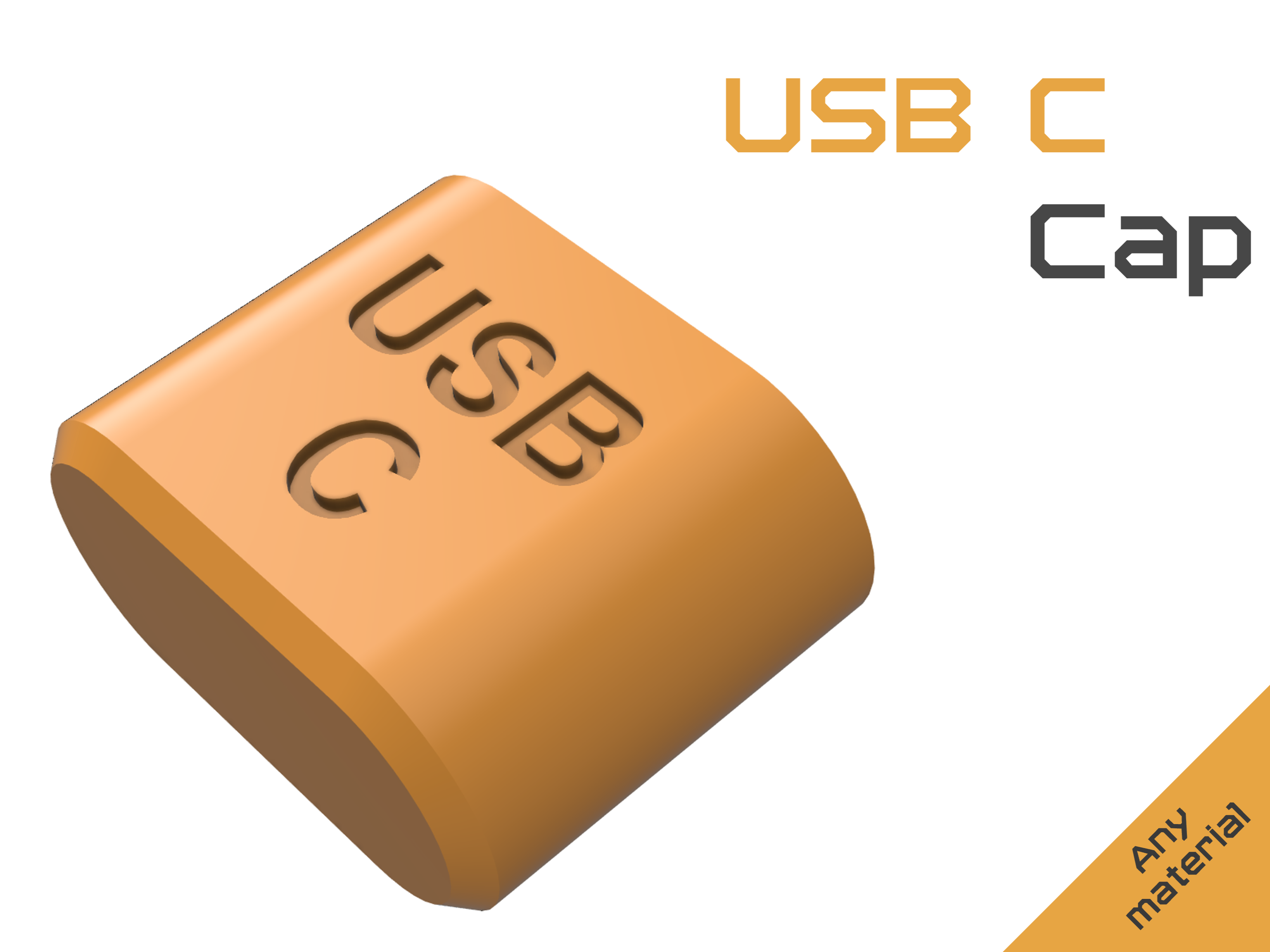 USB C Cap Male
