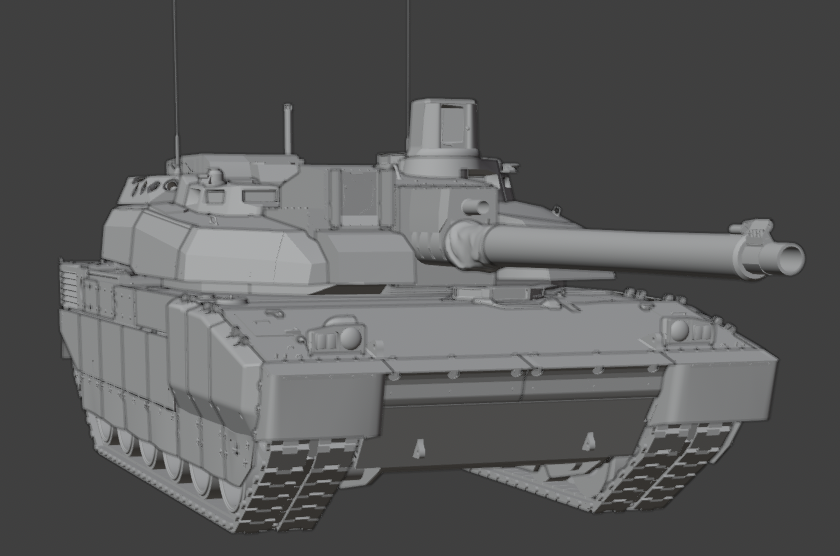 Detailed Leclerc MBT Tank - READ DESCRIPTION