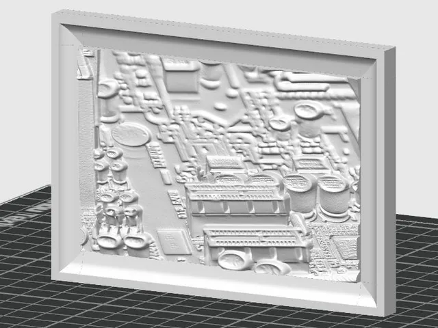 Tableau : Carte mère en relief