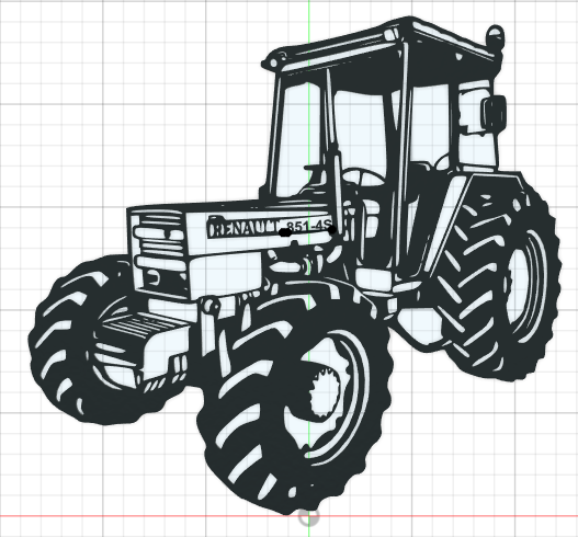 Tracteur RENAULT 851-4S A ACCROCHER