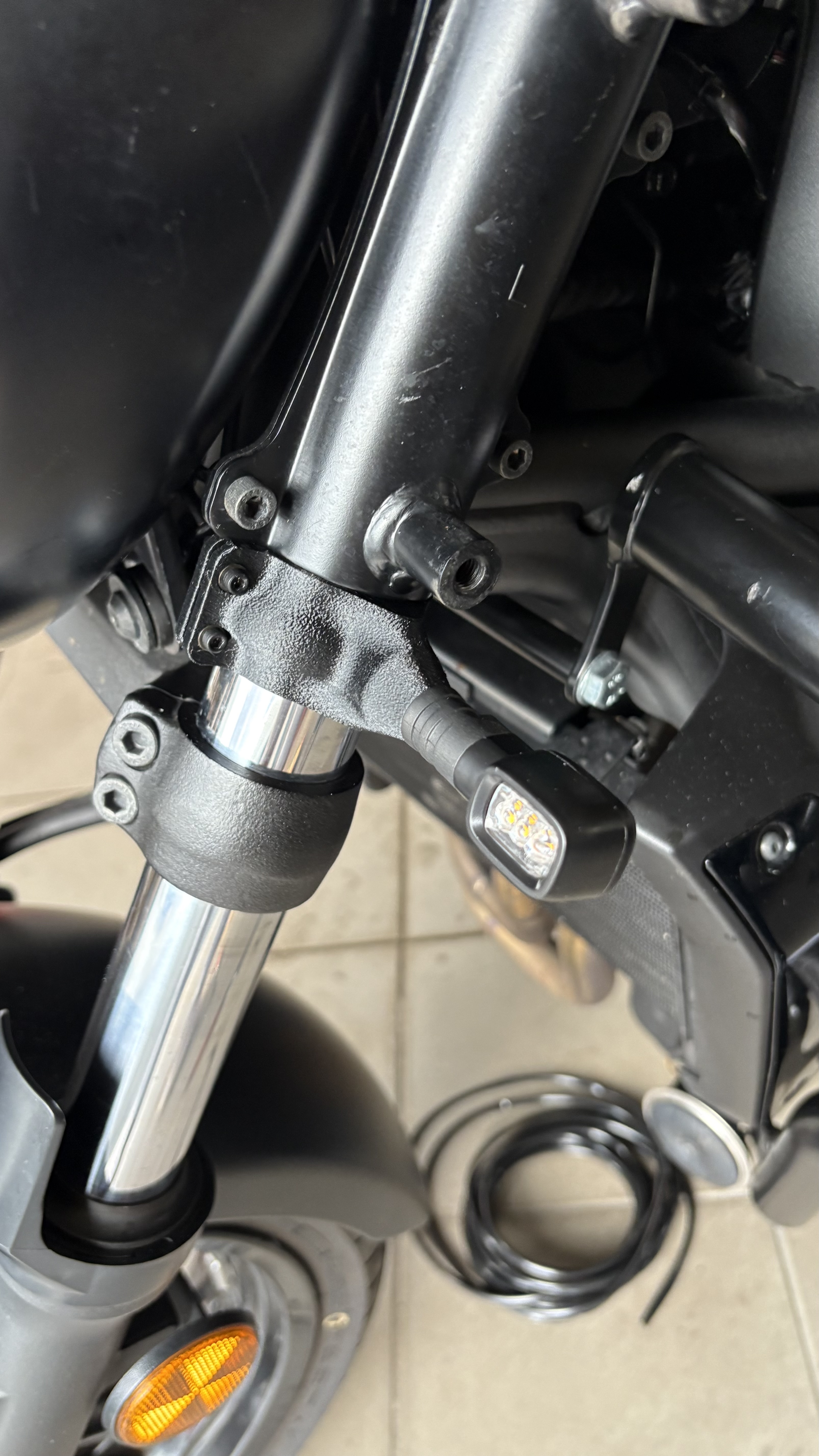 Blinkermount for 41mm Motorbike Forks