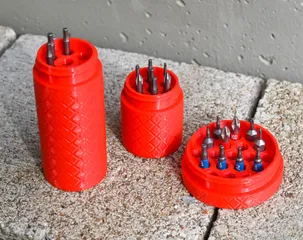 Screw Top Hex Bit Container