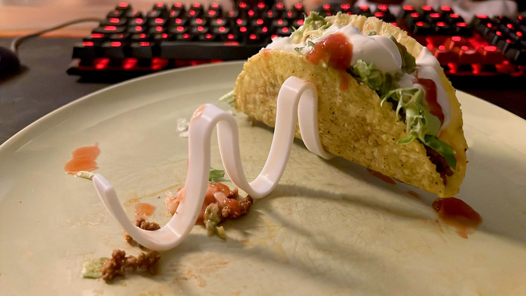 Simple crunchy taco stand
