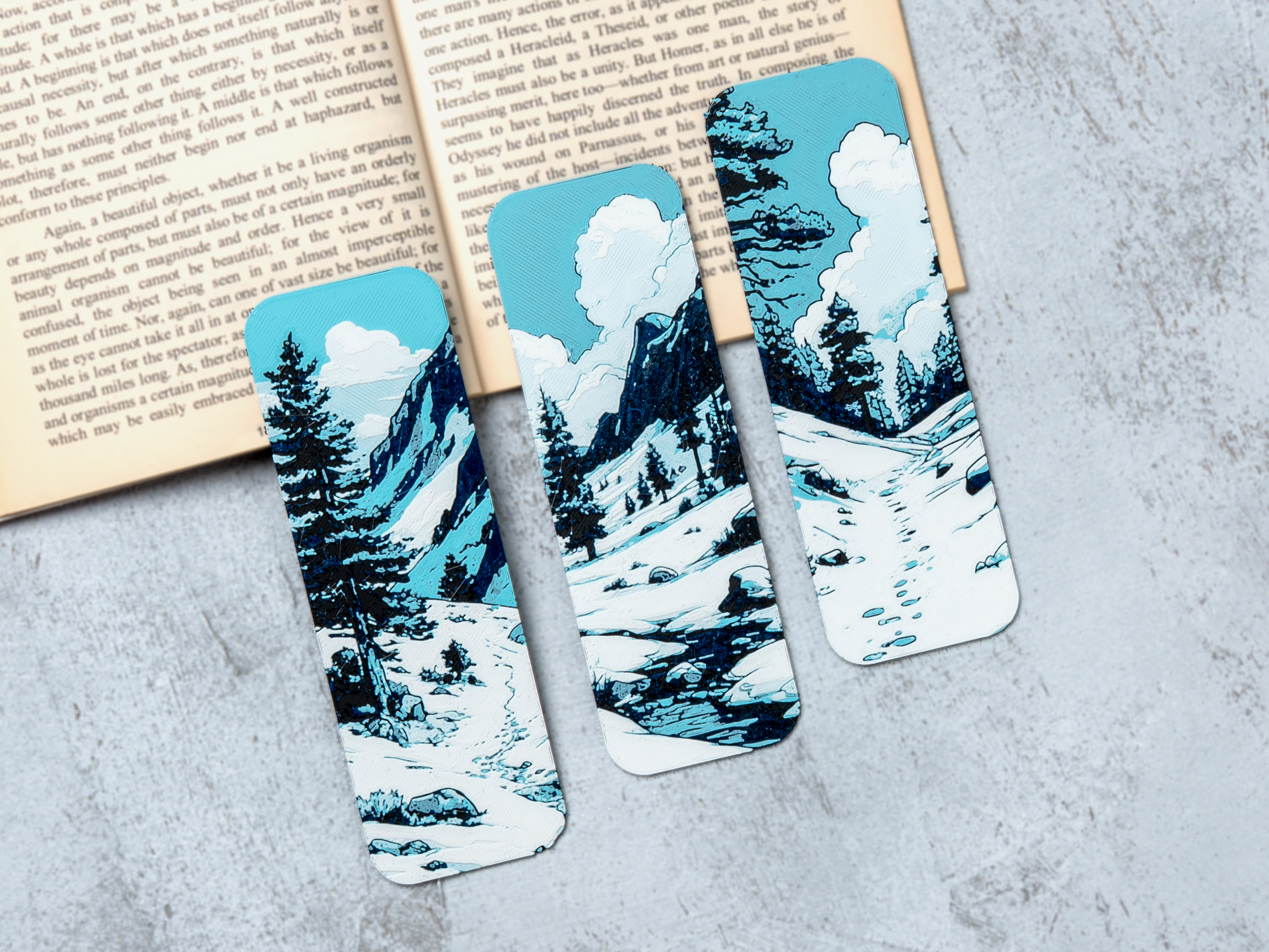 Winter Trails Bookmarks
