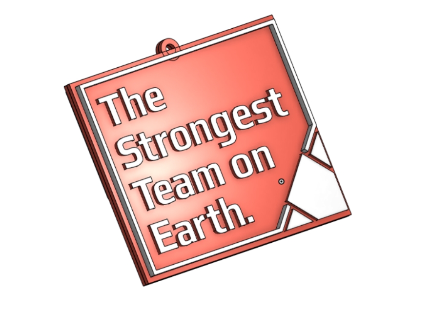 The Strongest Team on Earth Double-Sided Keychain