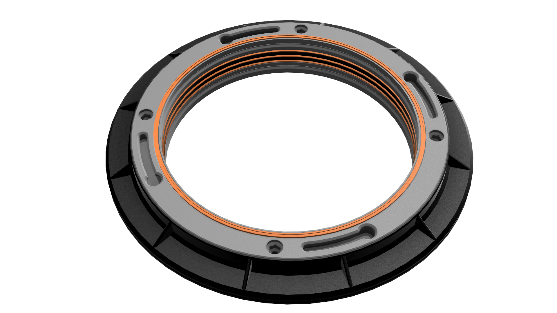 v1.0 & 1.3 "THE FLANGE" ventilation system - MXG_3  air hose duct coupling - luftschlauch kupplung durchführung enclosure
