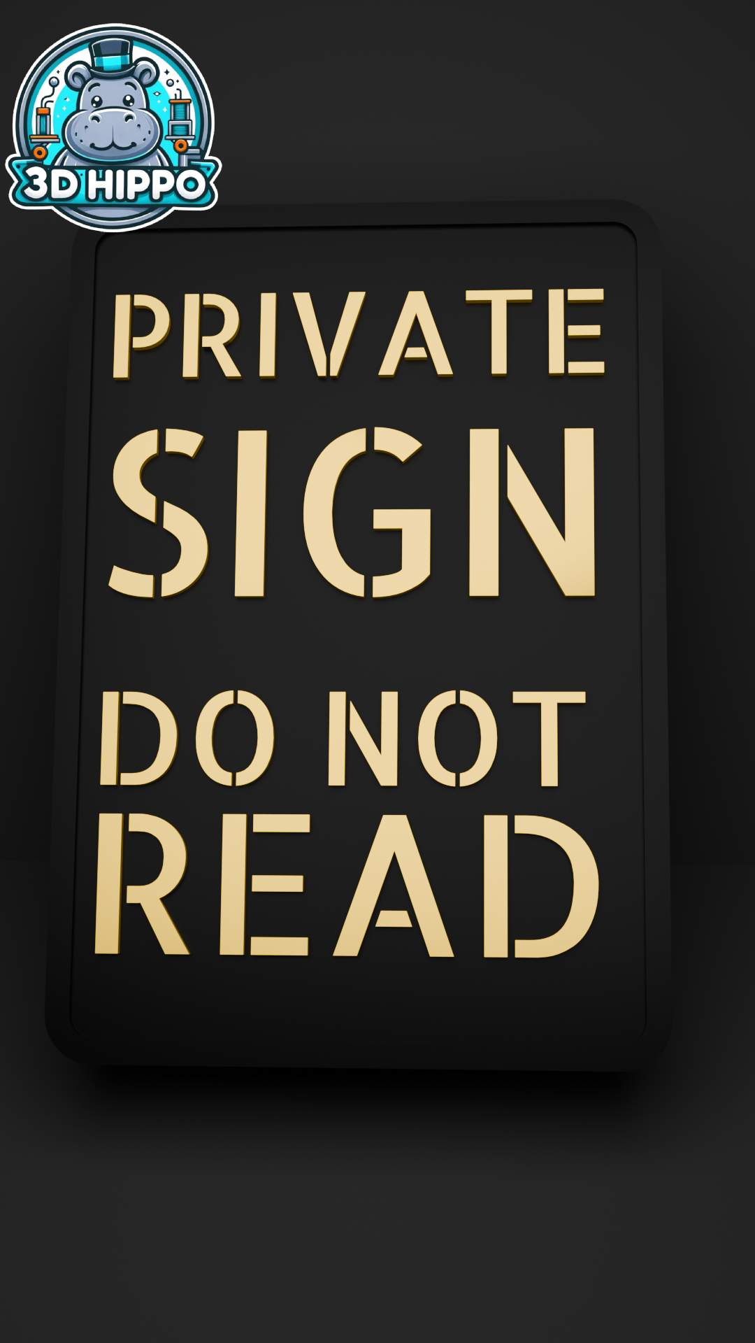 Private Sign, do NOT read