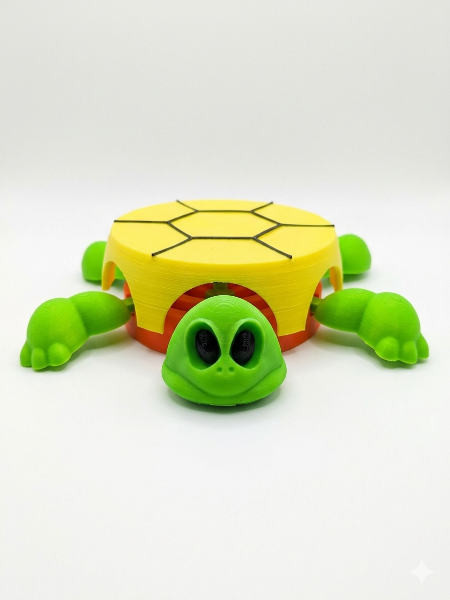 Miniatura 3 do modelo 3D Turtle Coaster with moving limbs