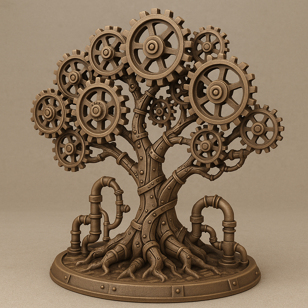 Steampunk Gear Tree
