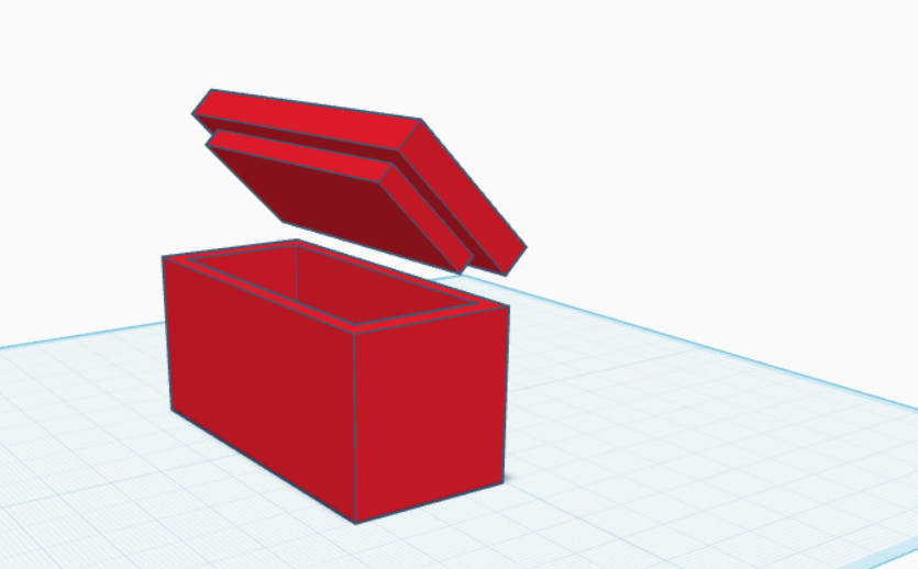 Box container with lid