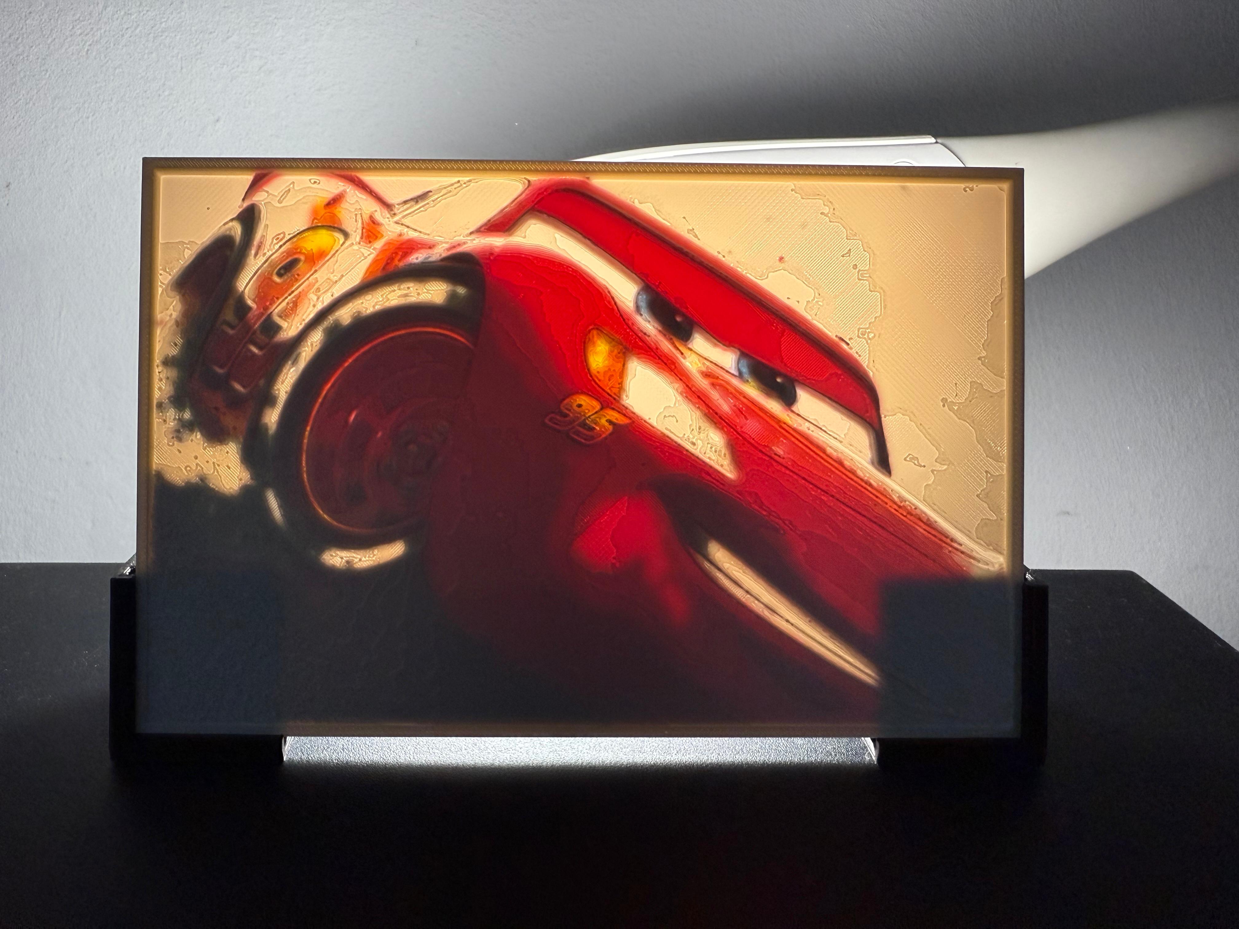 Saetta McQueen (Cars) Lithophane