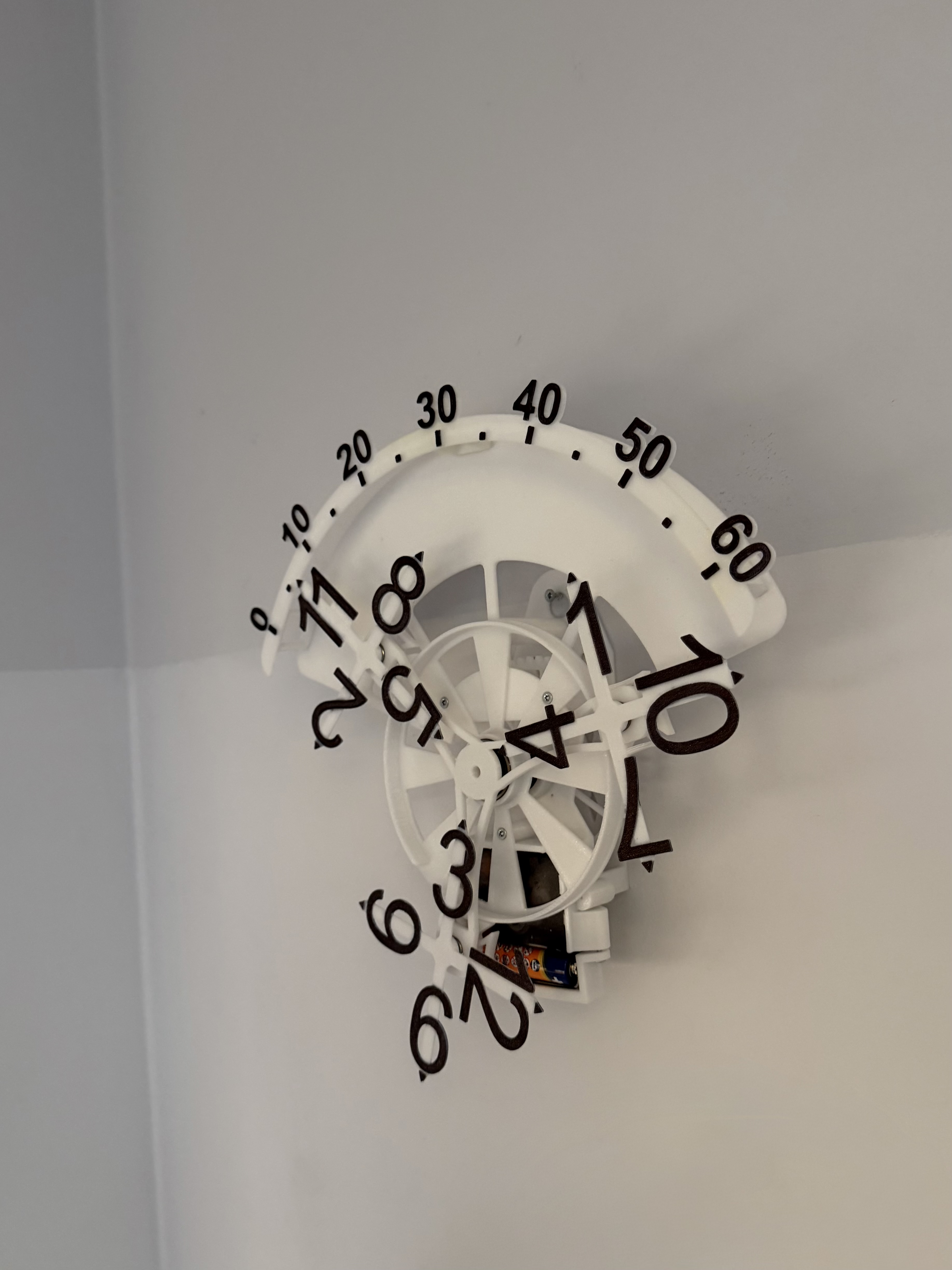 Fan Dial (Sector Dial) Clock – 3D Printed Clock with Geneva Wheel Mechanism