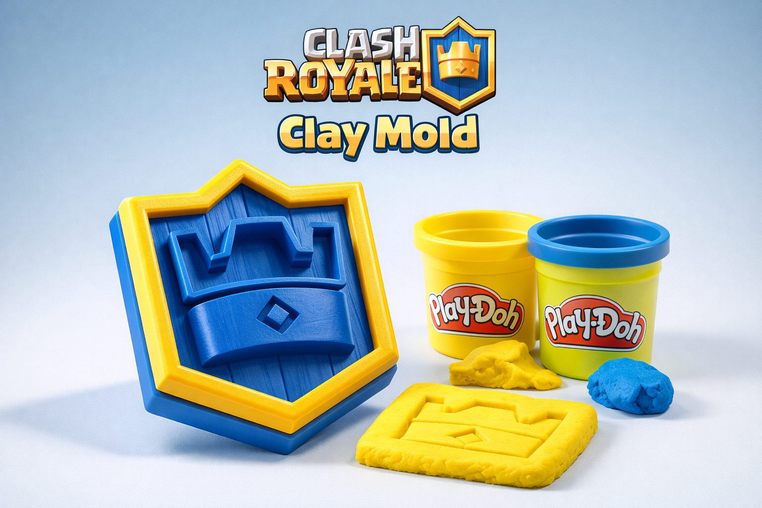 Clash Royale Crown-PlayDoh Stamp
