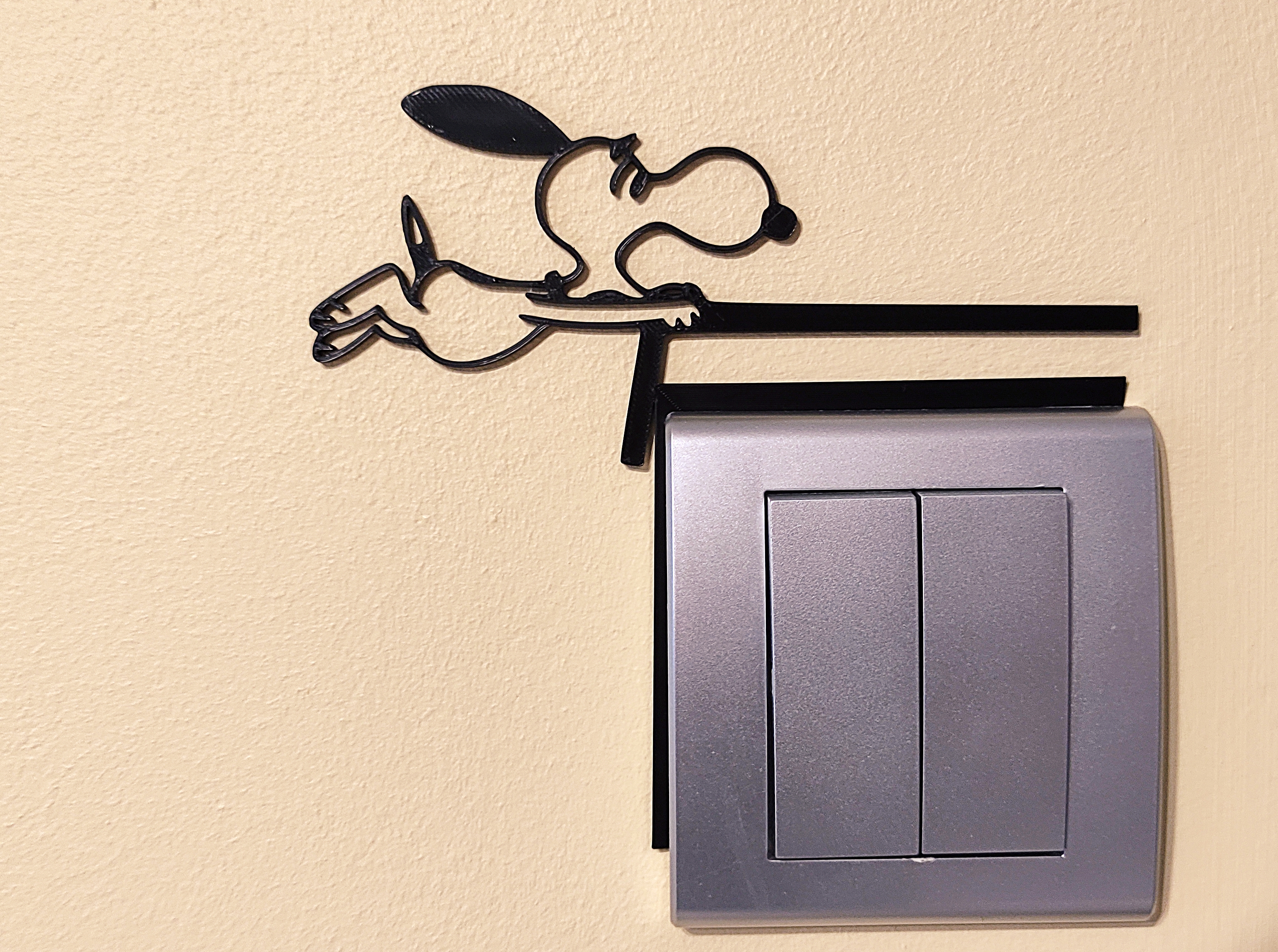 Snoopy Light Switch / Outlet Decoration – 3D Printable Model 11