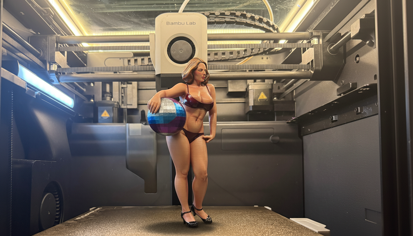 Bikini Girl with Ball