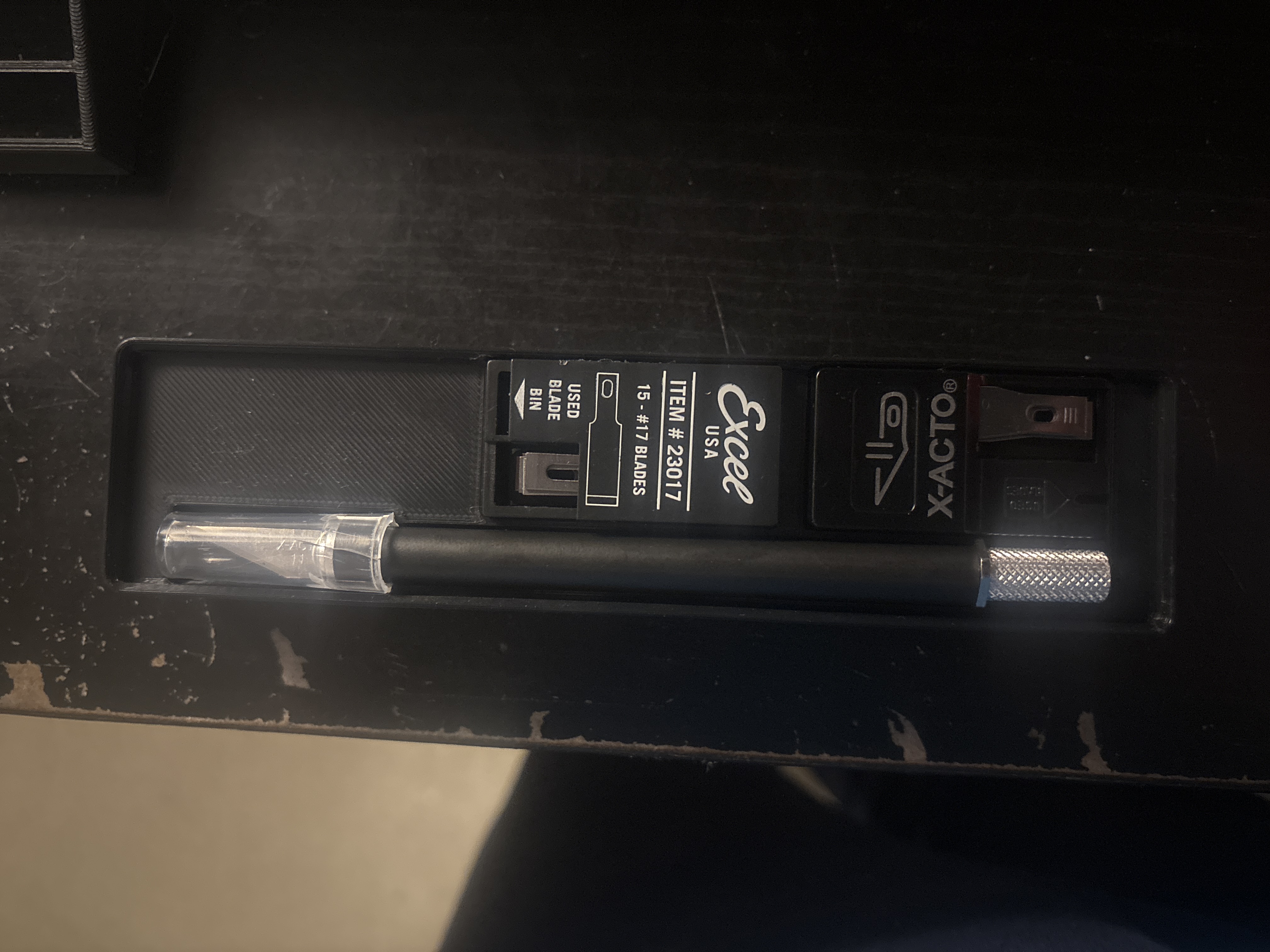 Gridinity X-Acto blade and blade dispenser holder