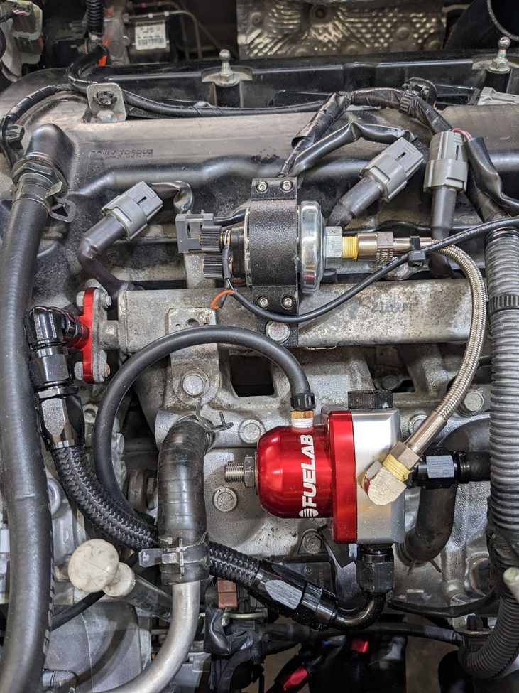 Mitsubishi Evolution X Fuel Pressure Sensor Mount