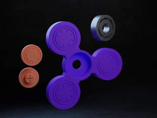Fidget Spinner : AI CAD Scripting Test.