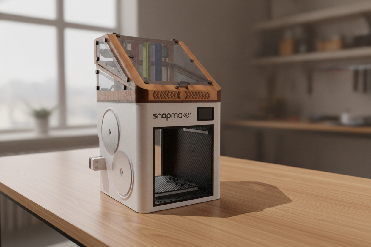 Snapmaker U1 Top Cover with Active heating and exhaust DIY setup