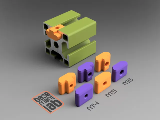 4040 T-Slot Nuts - M4 M5 M6 Threaded