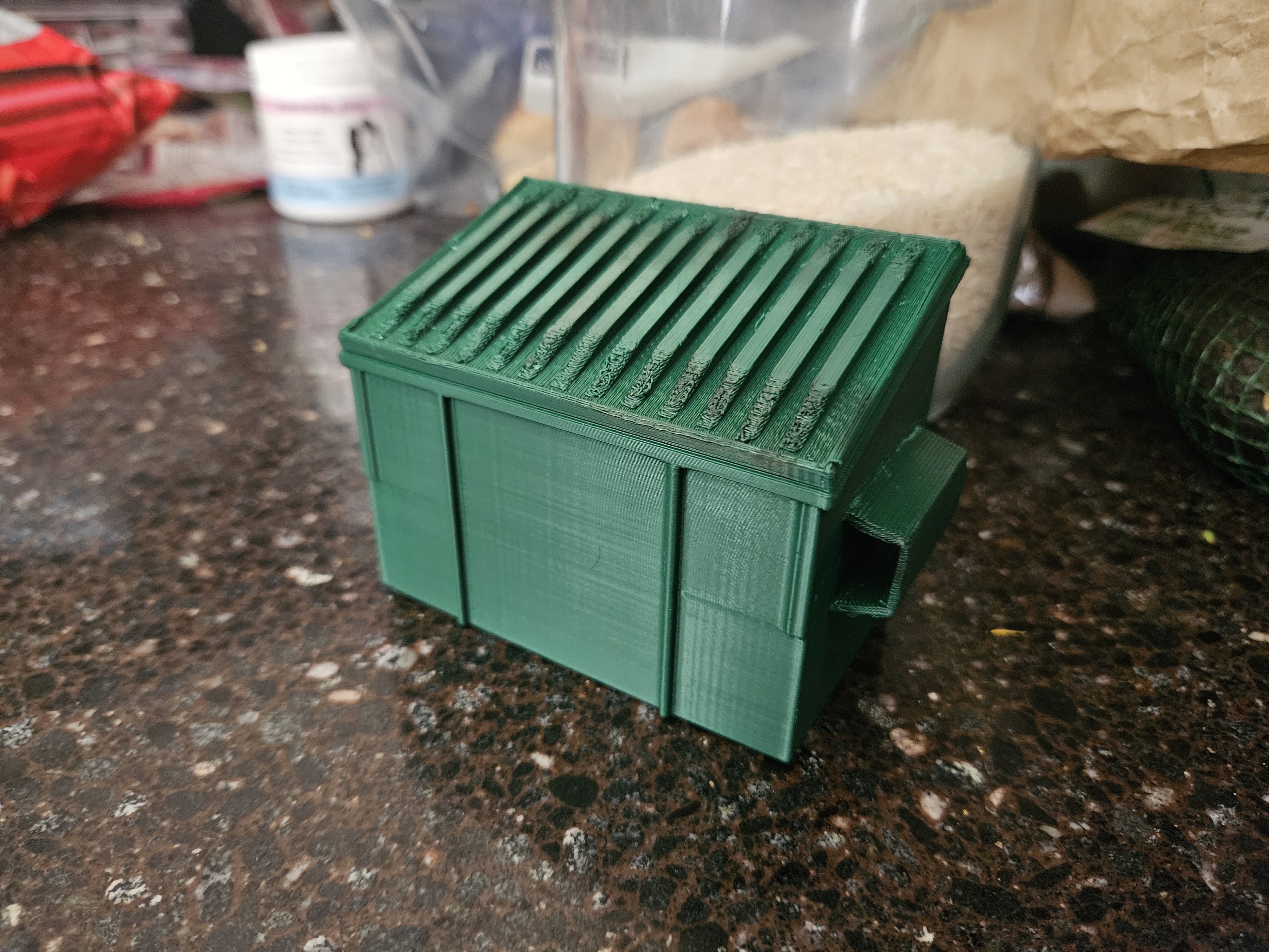 Mini Dumpster With Storage