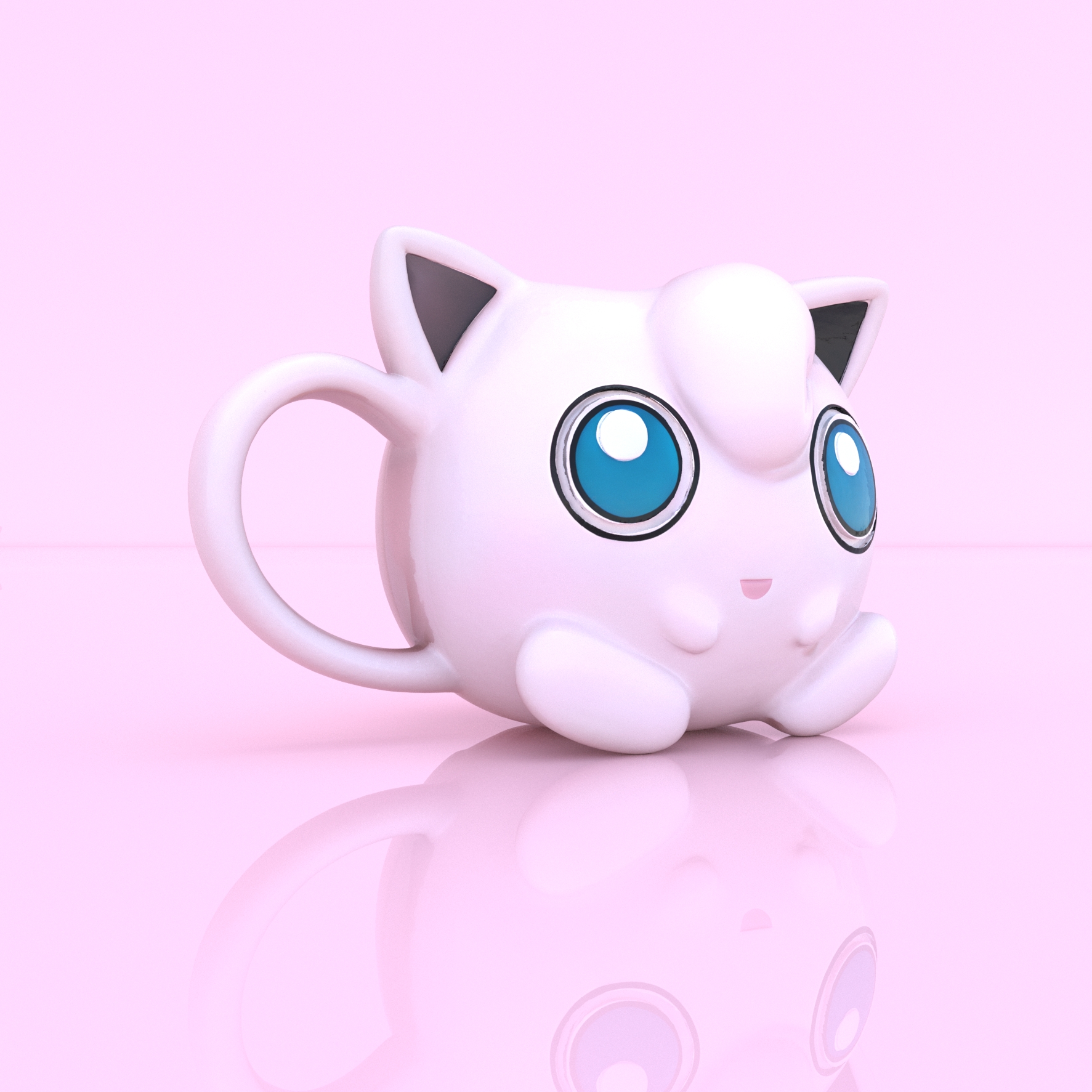 ℗039 Jigglypuff mug 3D print Pokemon