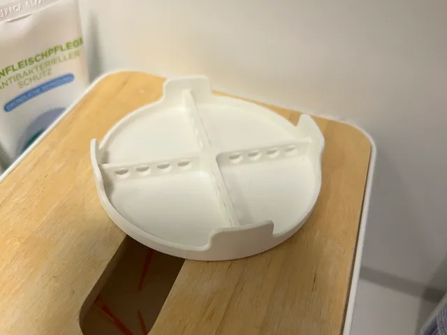 Zahnputzbecher Abtropfschale