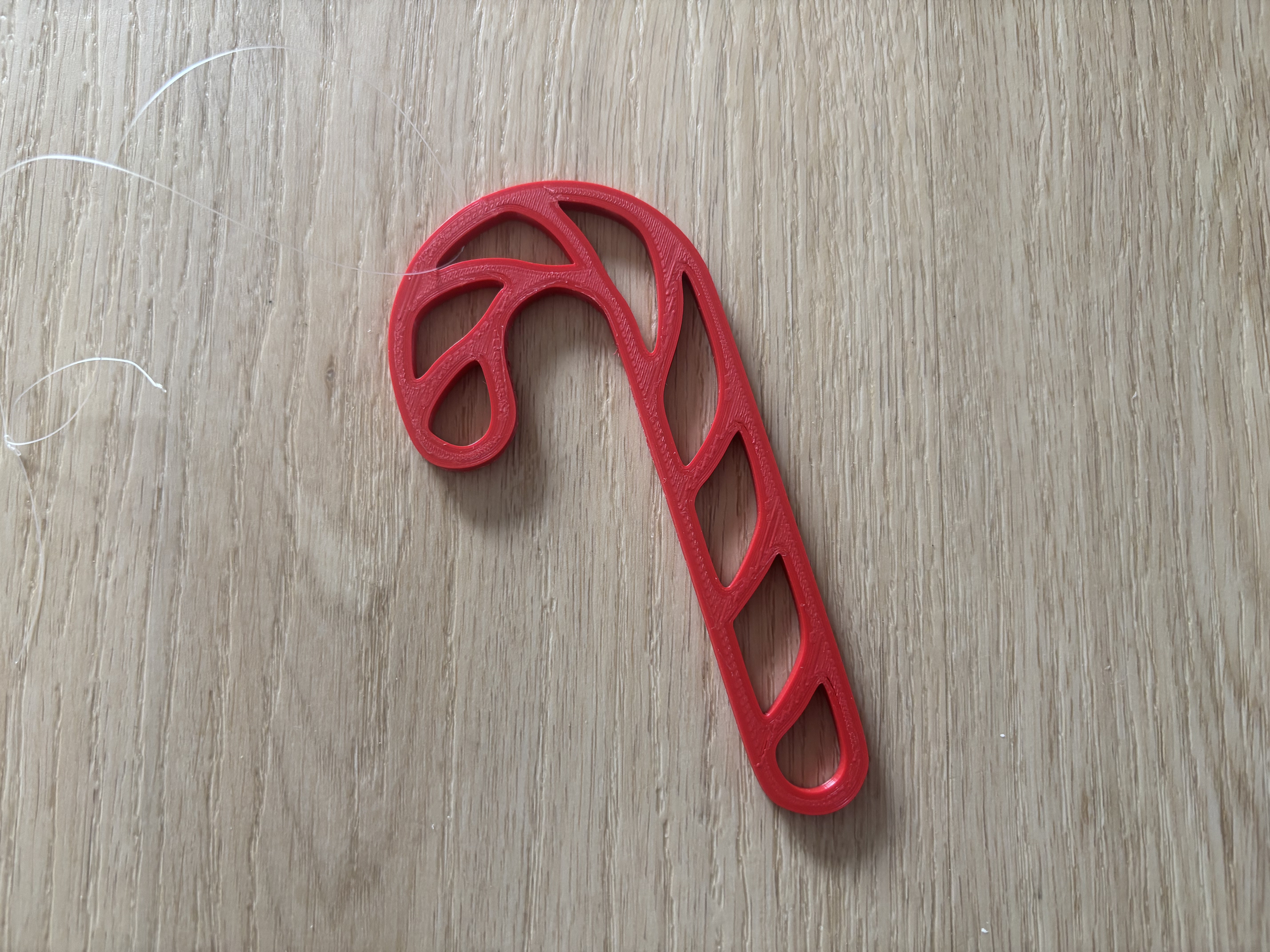 Christmas candy cane – Hangable Ornament / Wallart Decoration