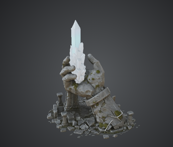 Ancient Crystal Guardian Hand