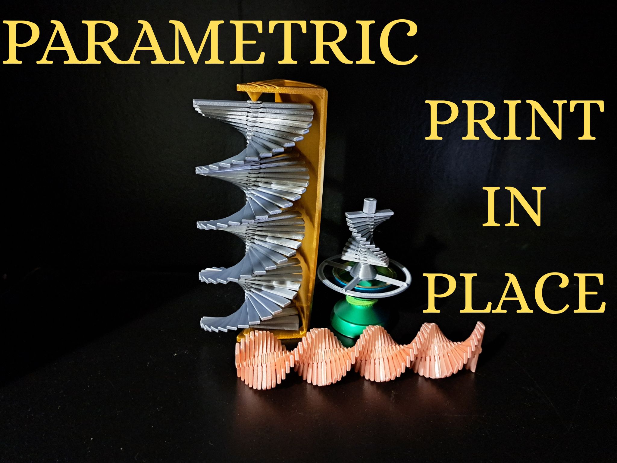 Linked Helix Fidget (Kinetic DNA Spiral Toy/Art Piece)
