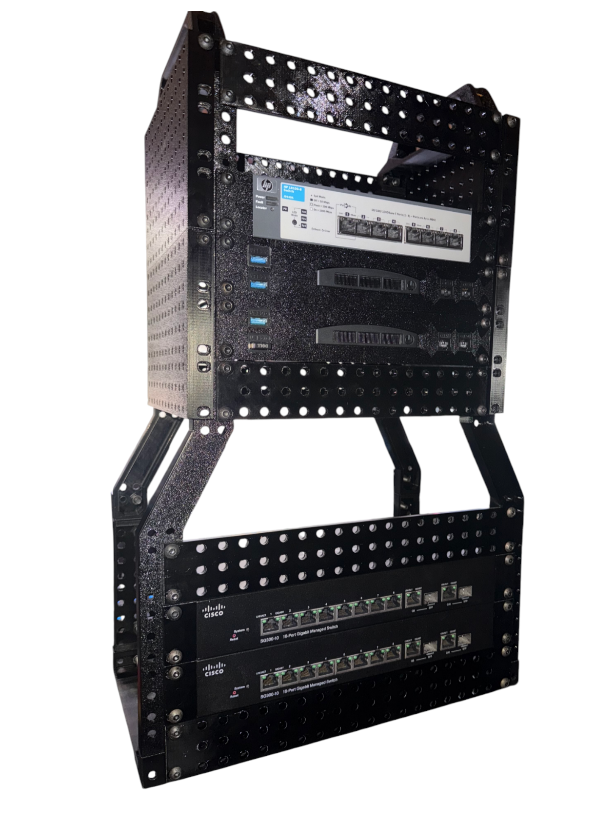 10" to 13" Adapter Brackets + 13" Units – Mini Rack Spacer Remix for MRP System