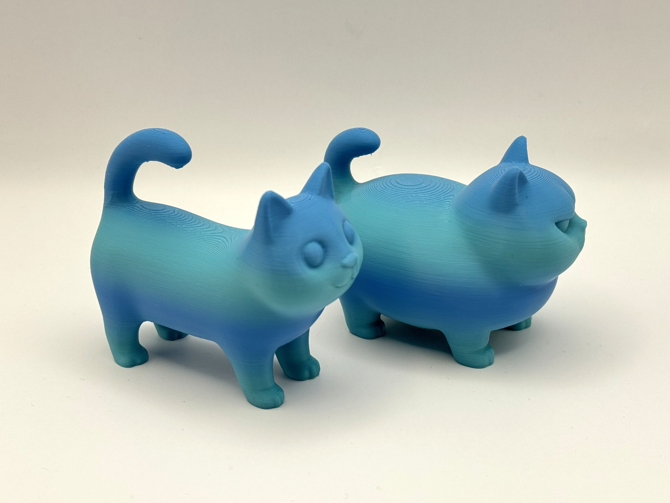Miniatura 3 do modelo 3D Cat Duo – Happy & Grumpy