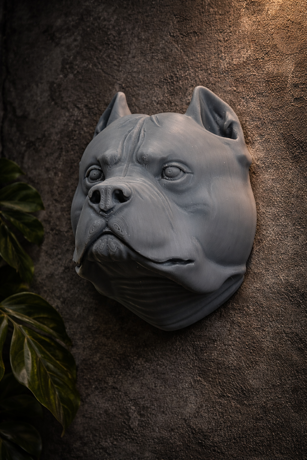 Dog Head american bully wall decoration